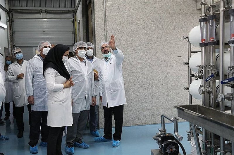 افتتاح خط تولید واکسن سازی شرکت اسوه با حضور دکتر فرزین