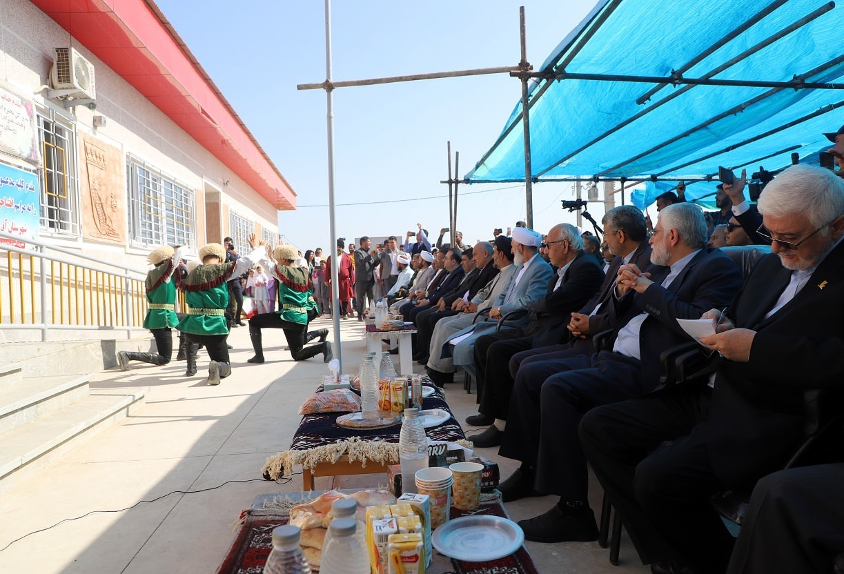 افتتاح مدرسه شش کلاسه روستای بدراق ملا شهرستان آق قلا توسط مدیرعامل بانک پاسارگاد