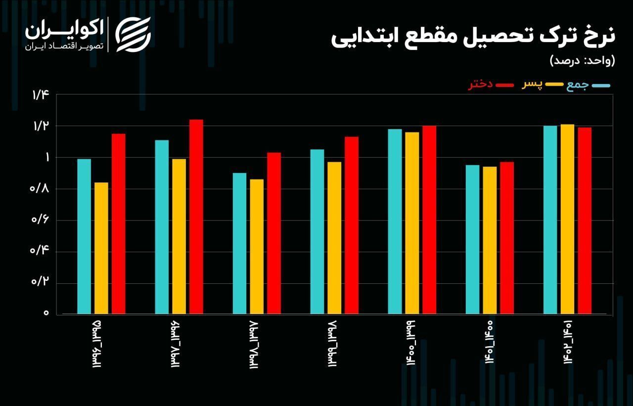 ترک تحصیل پسران ، رکورد زد!