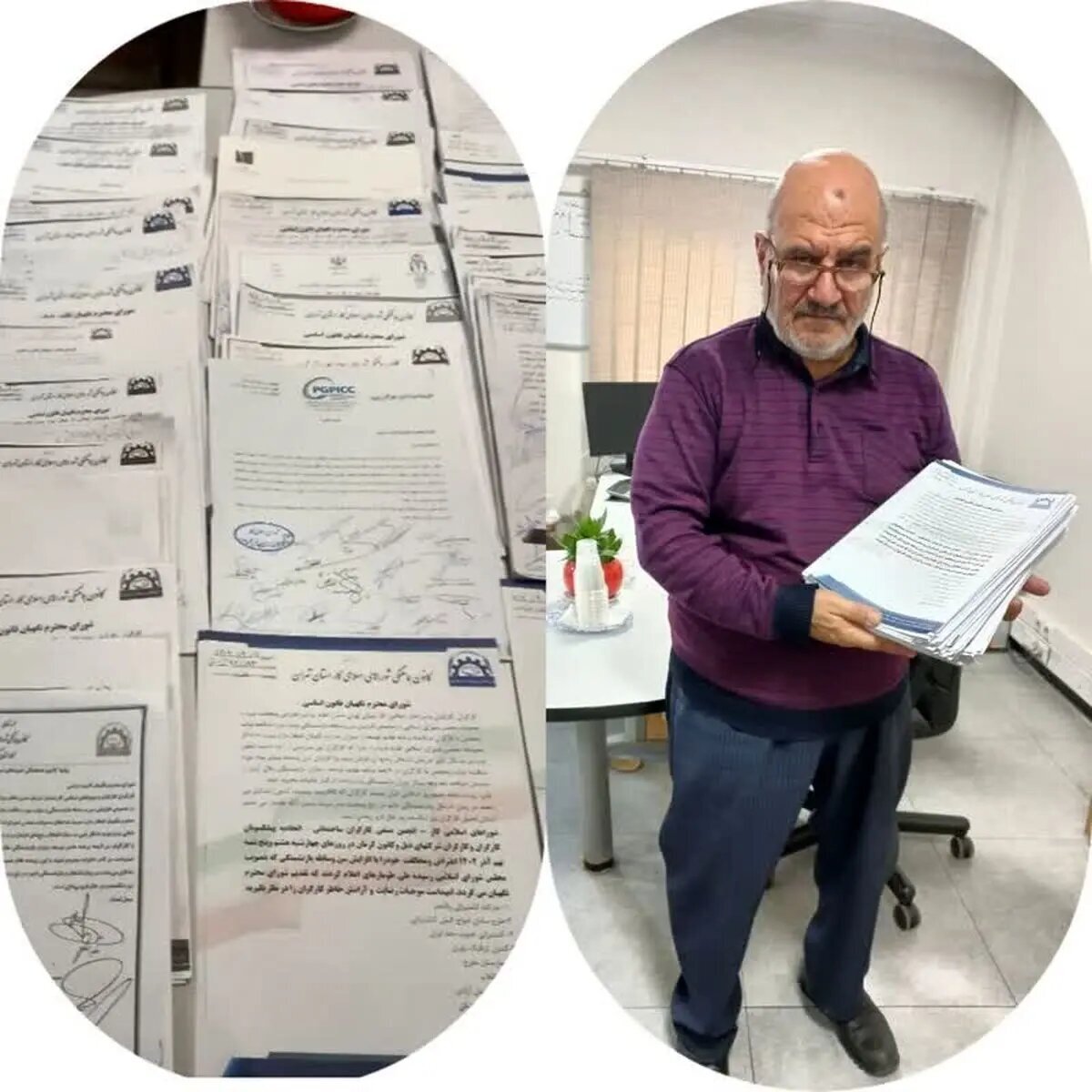 تحویل طوماری با ده‌ها هزار امضا به شورای نگهبان در خصوص ابطال مصوبه افزایش سن و سابقه بازنشستگی