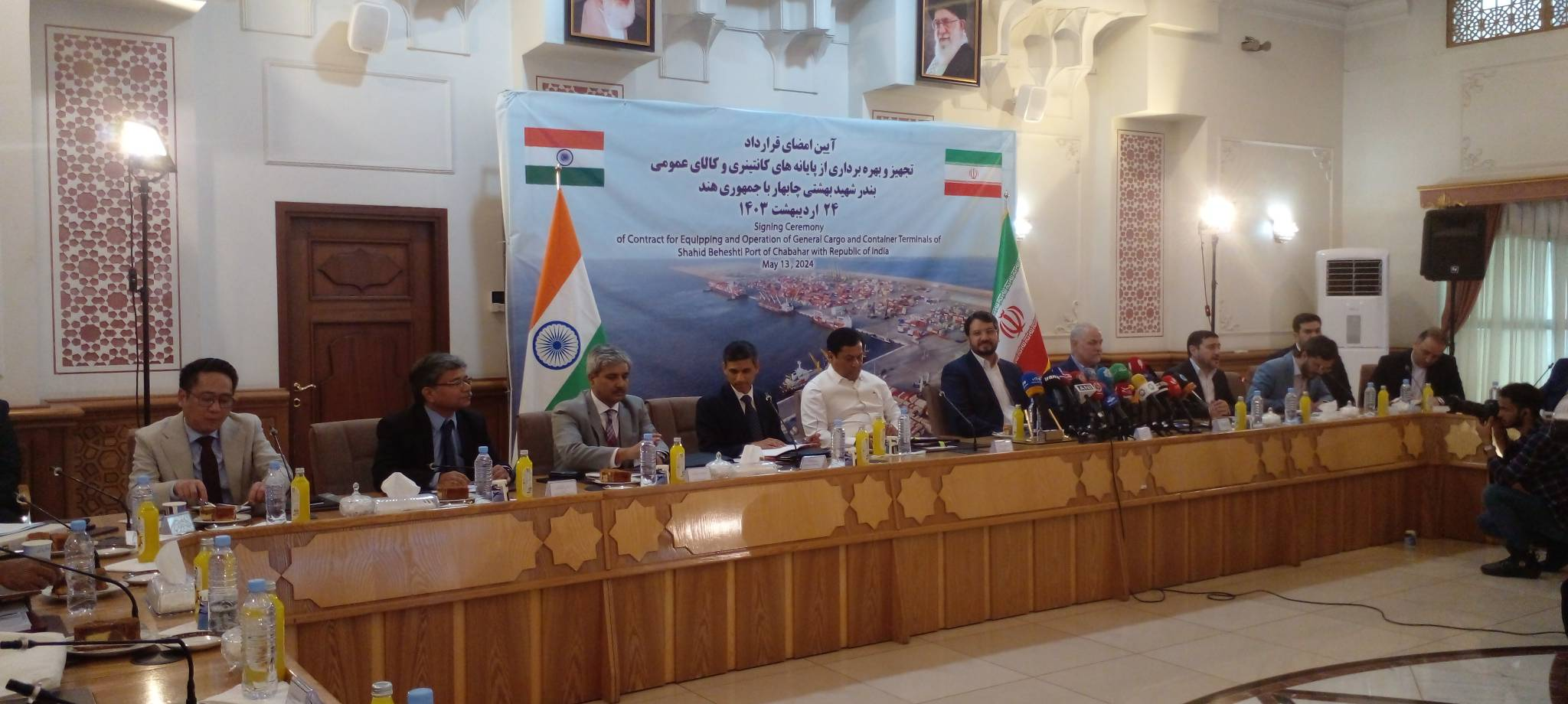 امضا قرارداد تجهیز و بهره‌برداری از پایانه‌های کانتینری و کالای عمومی بندر شهید بهشتی چابهار توسط شرکت IPGL هند