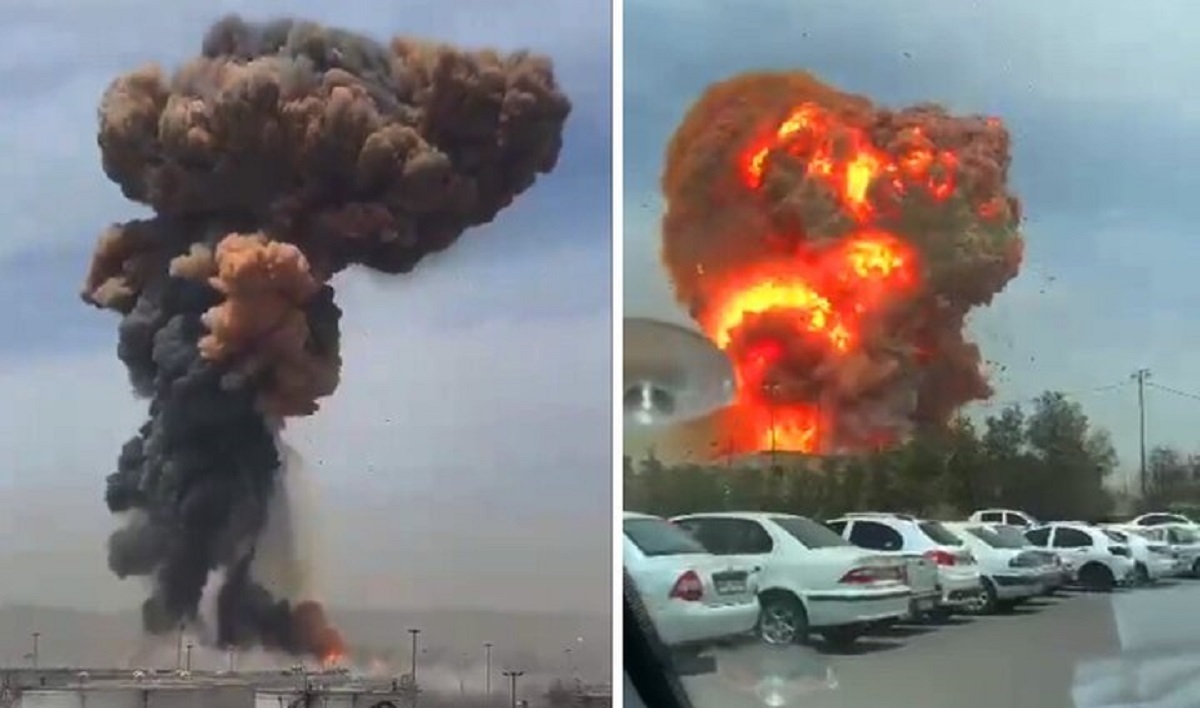 معنای دود نارنجی در انفجار بندر شهید رجایی