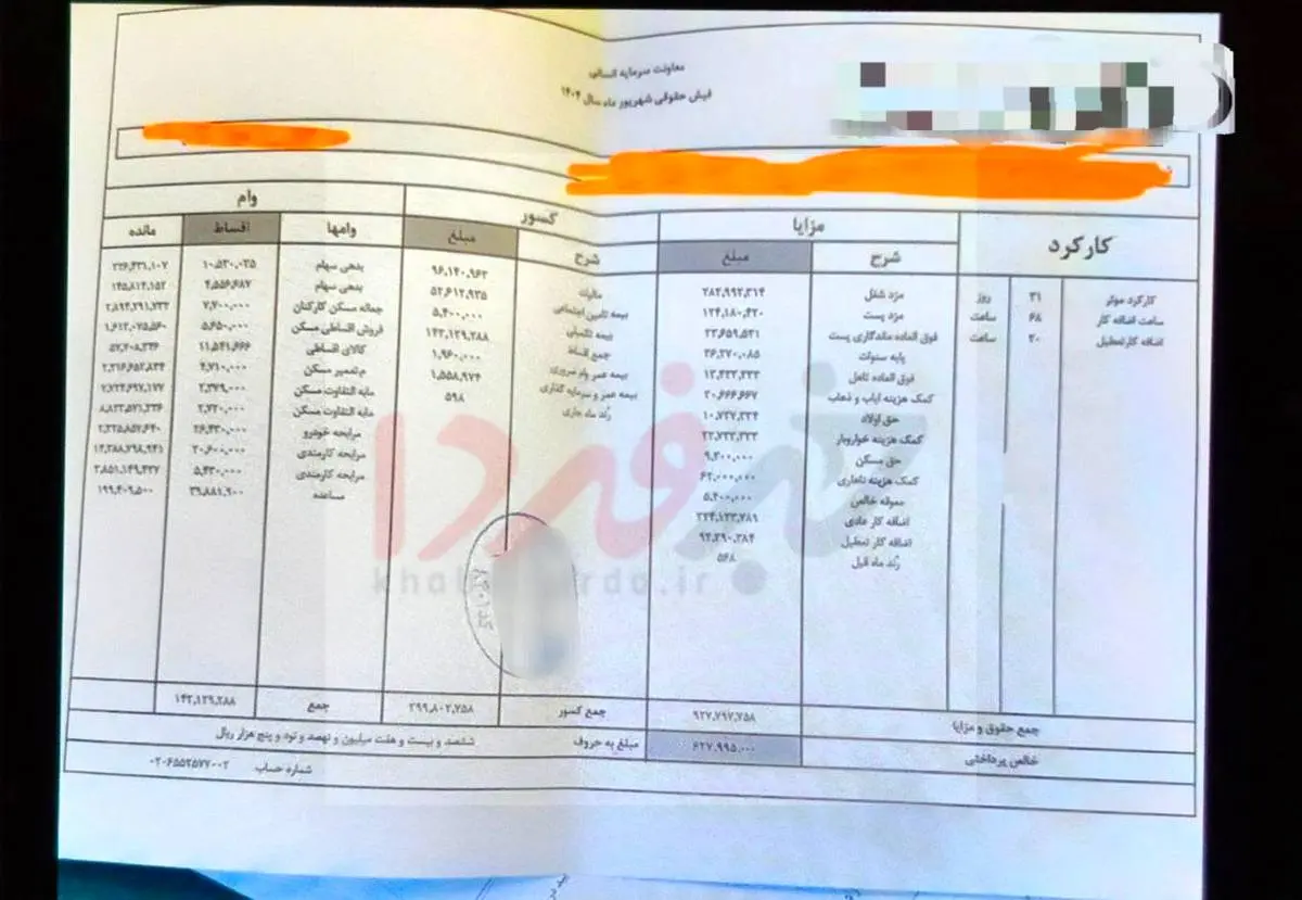فیش حقوقی نجومی کارمند بانک دی در ایلام همراه با وام‌های میلیاردی با اقساط ۶۰ ساله! +توضیح بانک دی درباره فیش حقوقی ۴.۵ میلیاردی در فضای مجازی