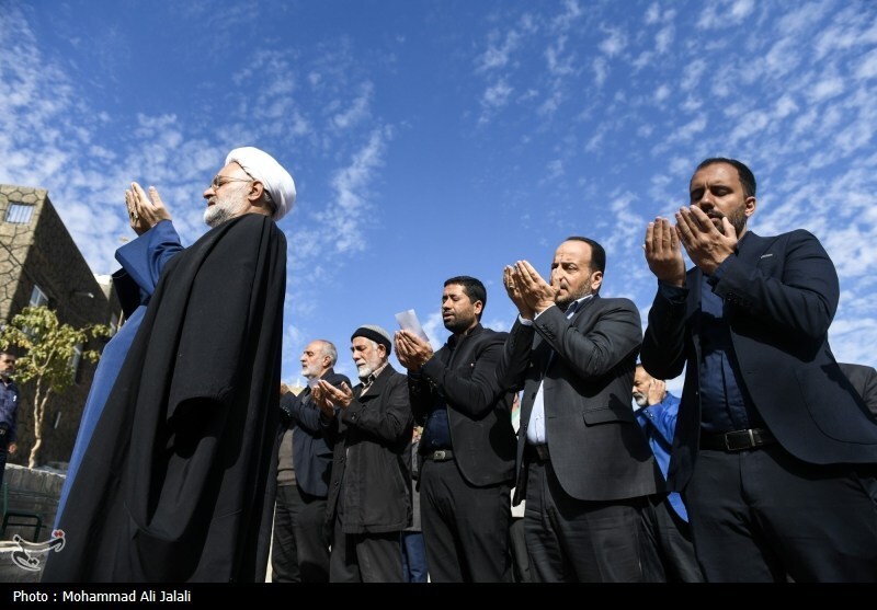 نماز طلب باران در روستای فردو